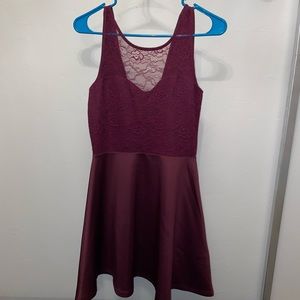 Flowy semi backless dress